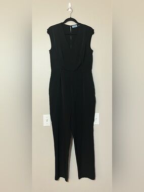 Cynthia Rowley Black V-Neck Jumpsuit - Size 8